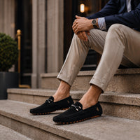 Noble Chaussure Mocassin Homme Noir Mocassin Noir Luxe