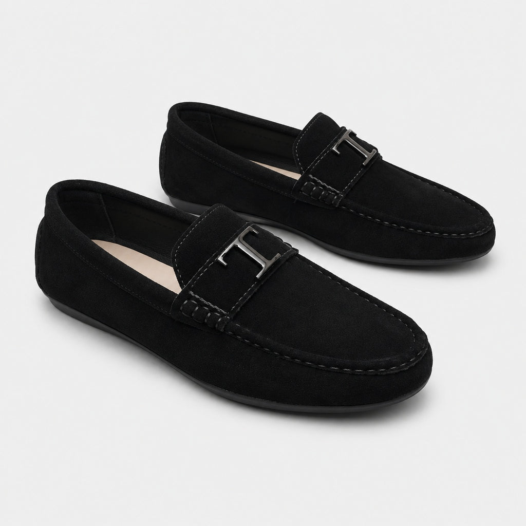 Noble Chaussure Mocassin Homme Noir Mocassin Noir Pour Costume Homme