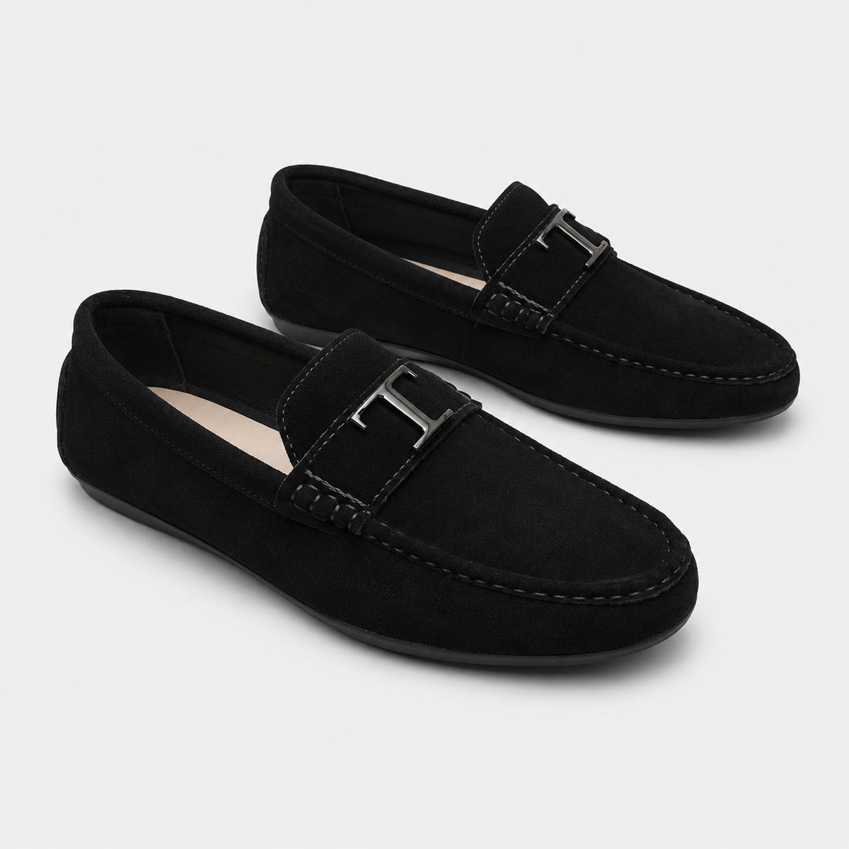 Noble Chaussure Mocassin Homme Noir Mocassin Noir Pour Costume Homme