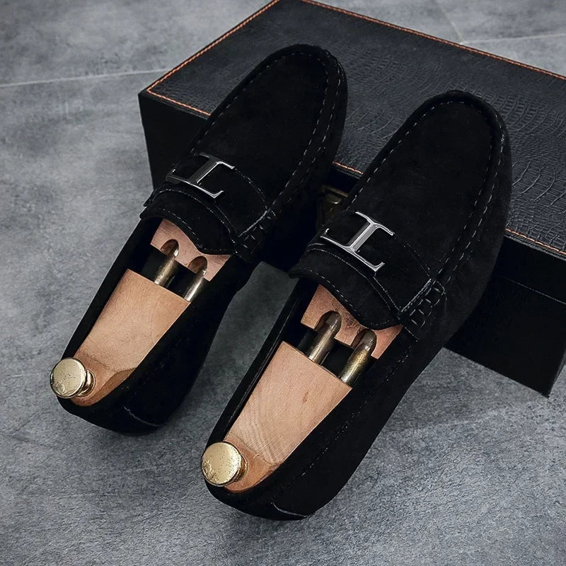Noble Chaussure Mocassin Homme Noir Mocassin Noir Pour Costume Homme