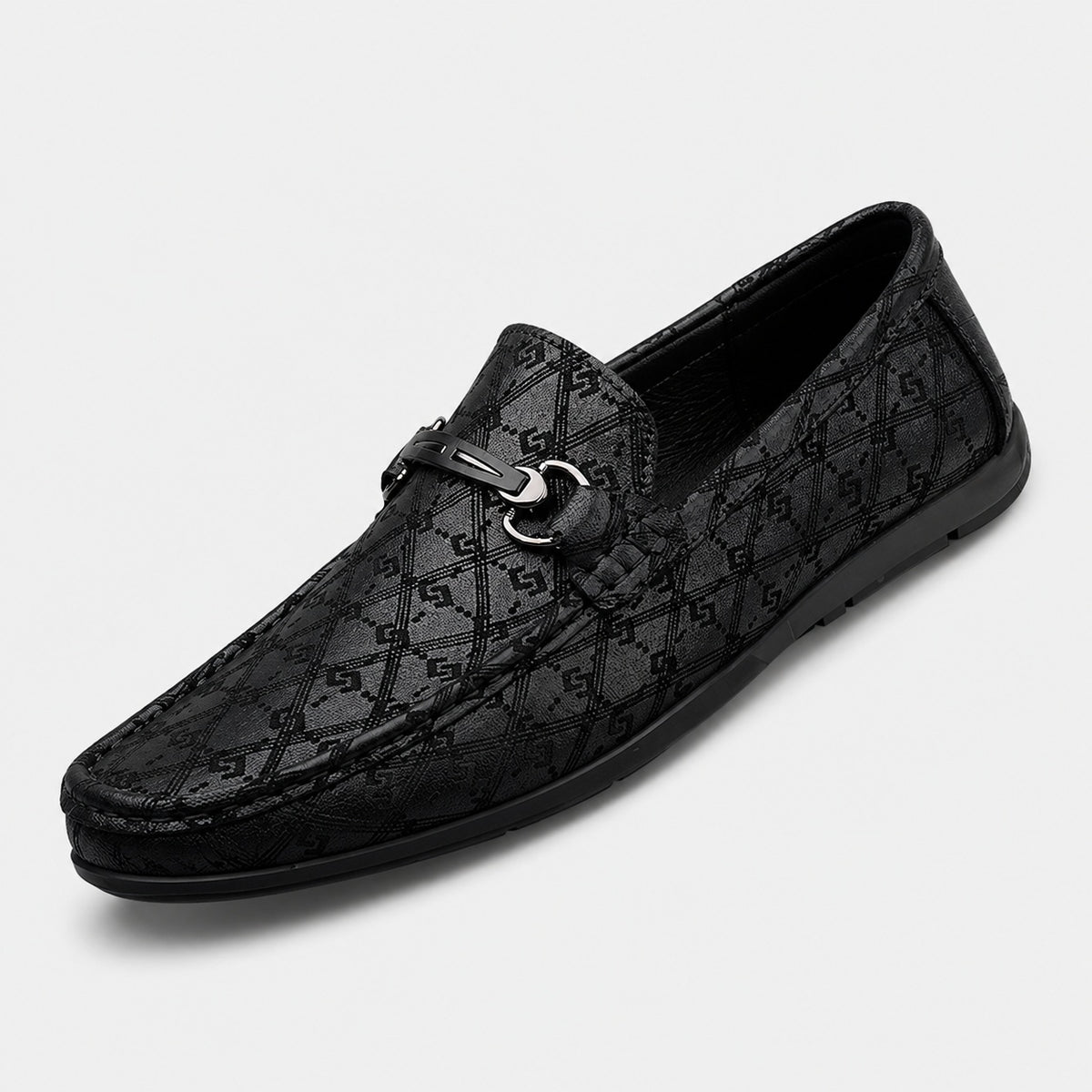 Noble Chaussure Mocassin Homme Noir Mocassins En Cuir Noir Luxe Pour Homme
