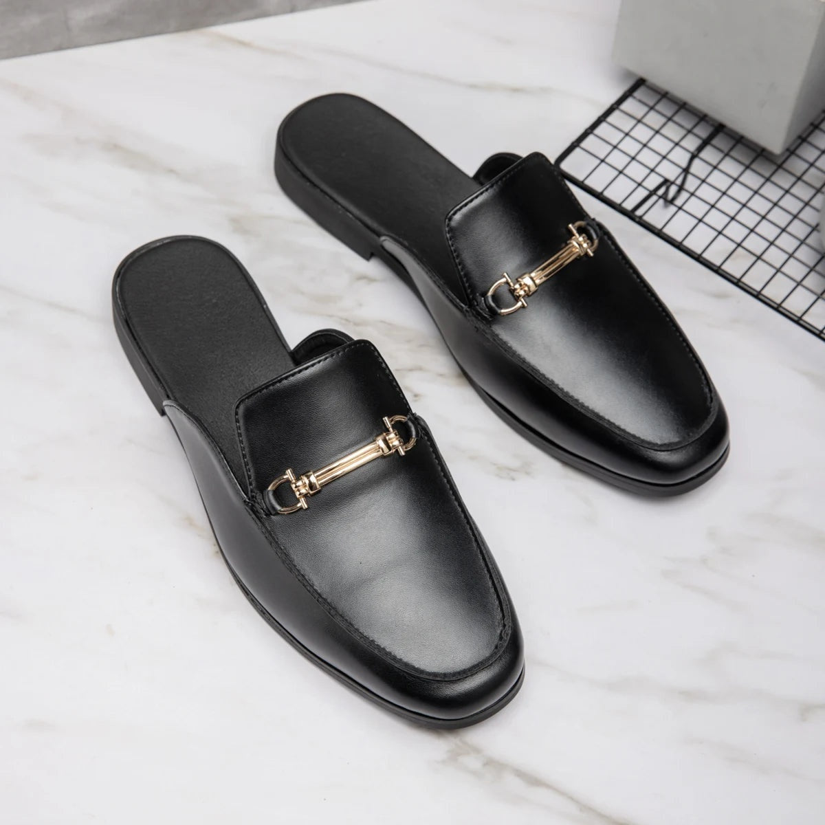 Noble Chaussure Mocassin Homme Noir Mocassins Mules Homme Noir