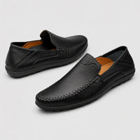 Noble Chaussure Mocassin Homme Noir Mocassins Orthopédiques En Cuir De Vache Souple Pour Homme