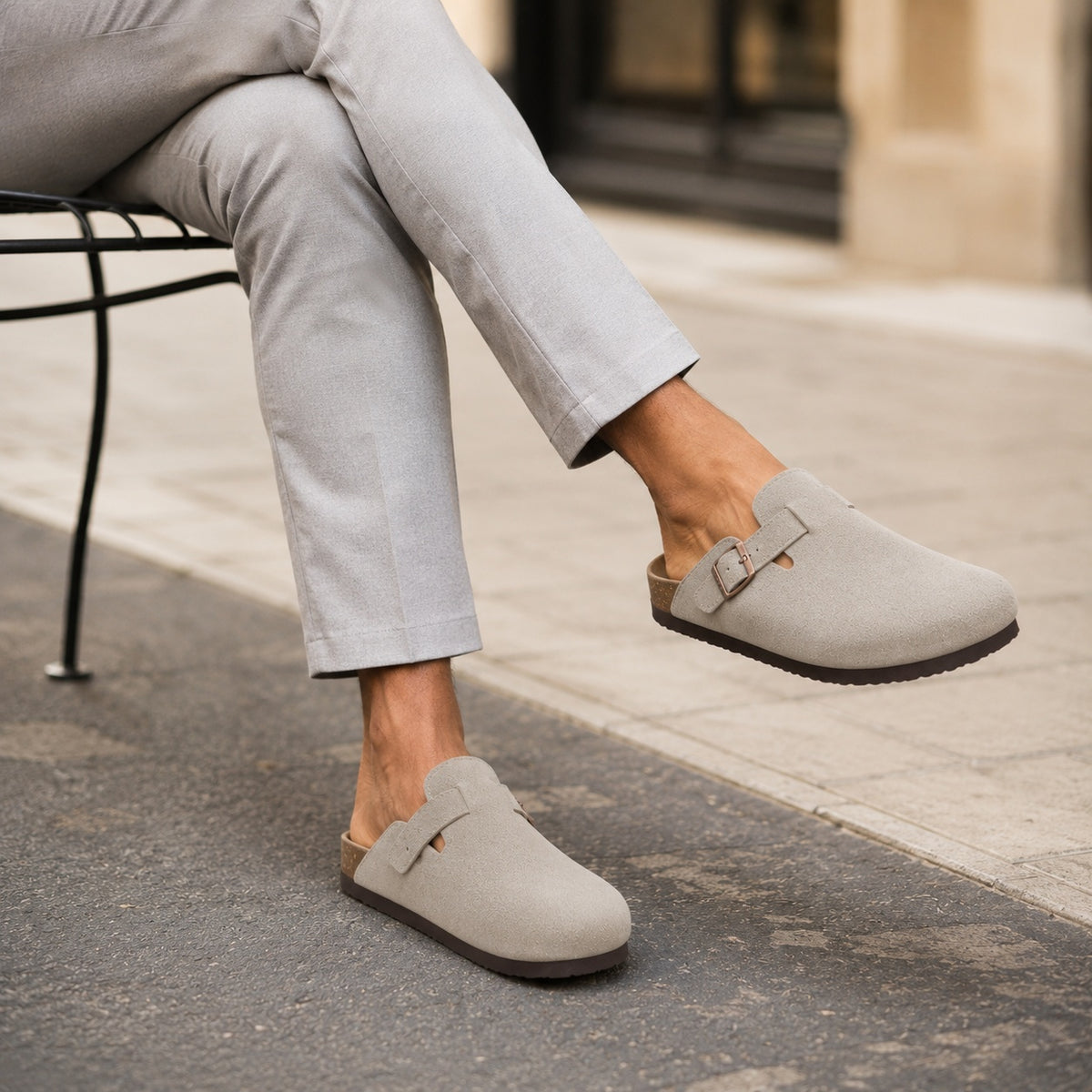 Noble Chaussure Sandale Homme Cuir Sandale Classe Sandale Cuir Homme Luxe