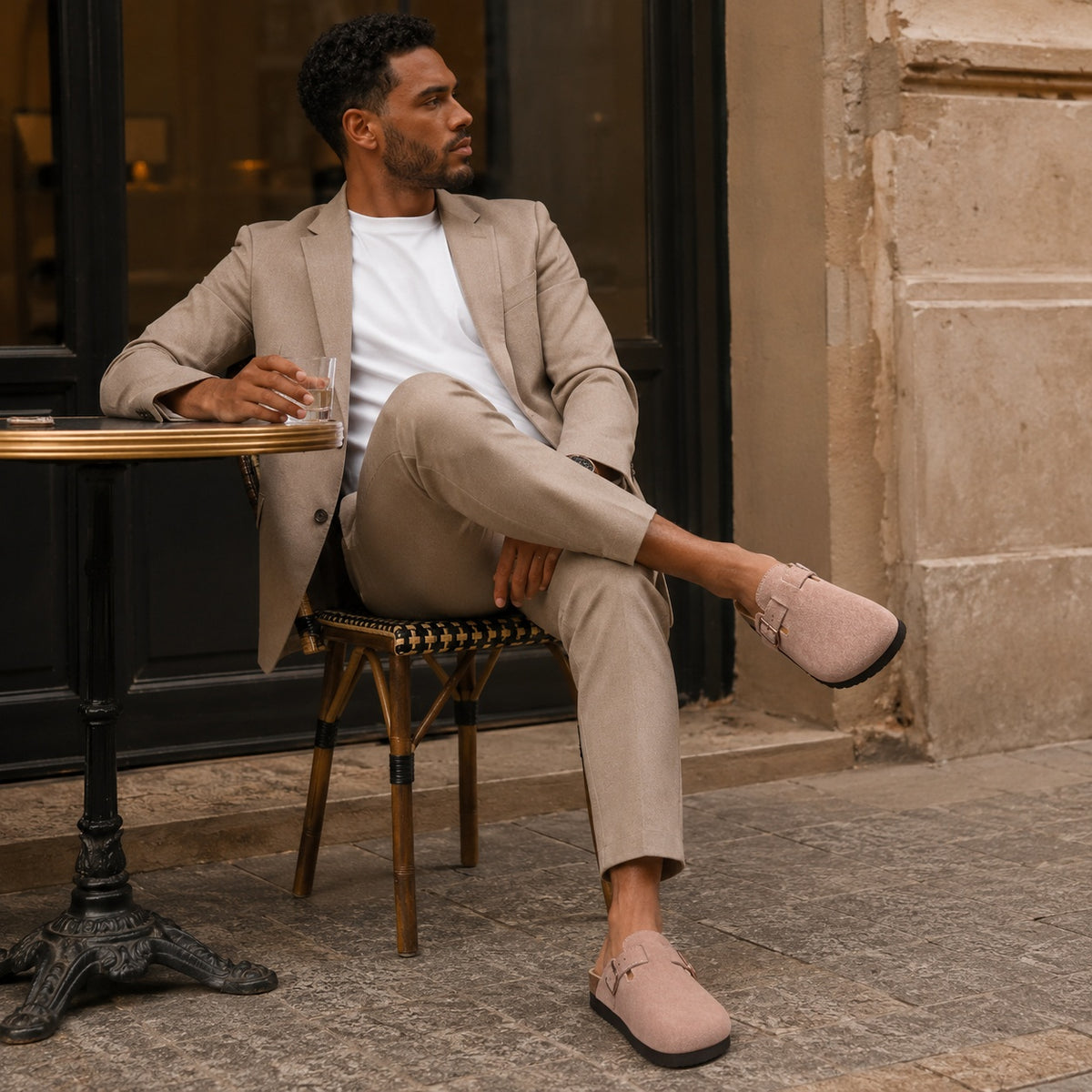 Noble Chaussure Sandale Homme Cuir Sandale Cuir Homme Italienne