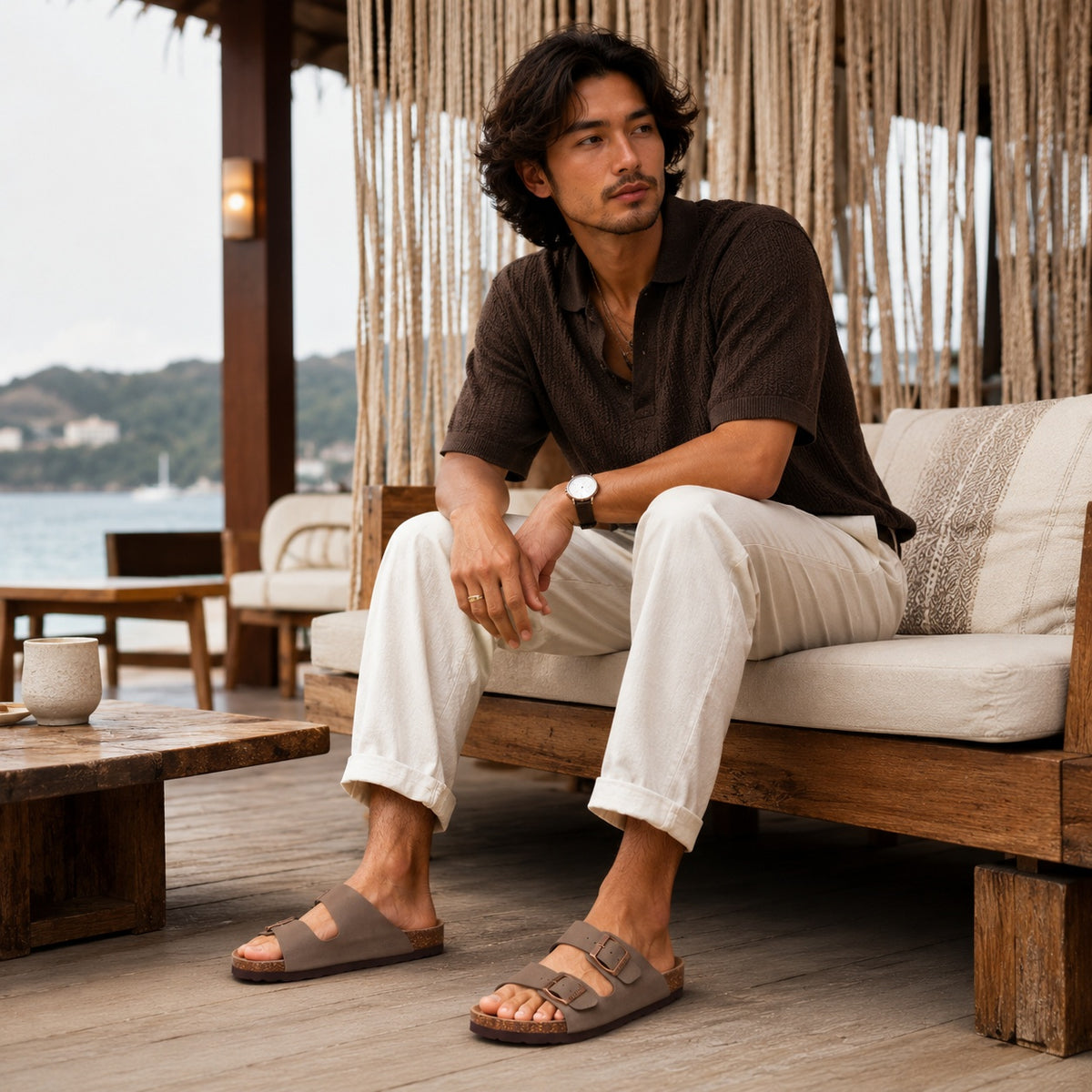 Noble Chaussure Sandale Homme Cuir Sandales Homme Cuir Artisanal
