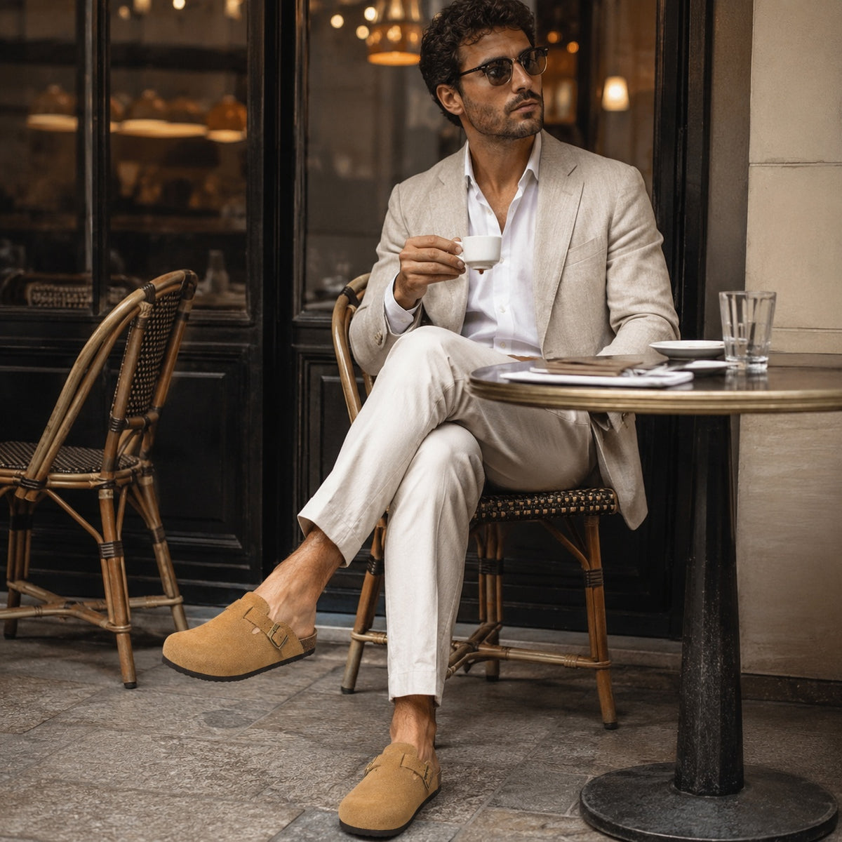 Noble Chaussure Sandale Homme Cuir Sandales Homme Cuir Artisanal Confort