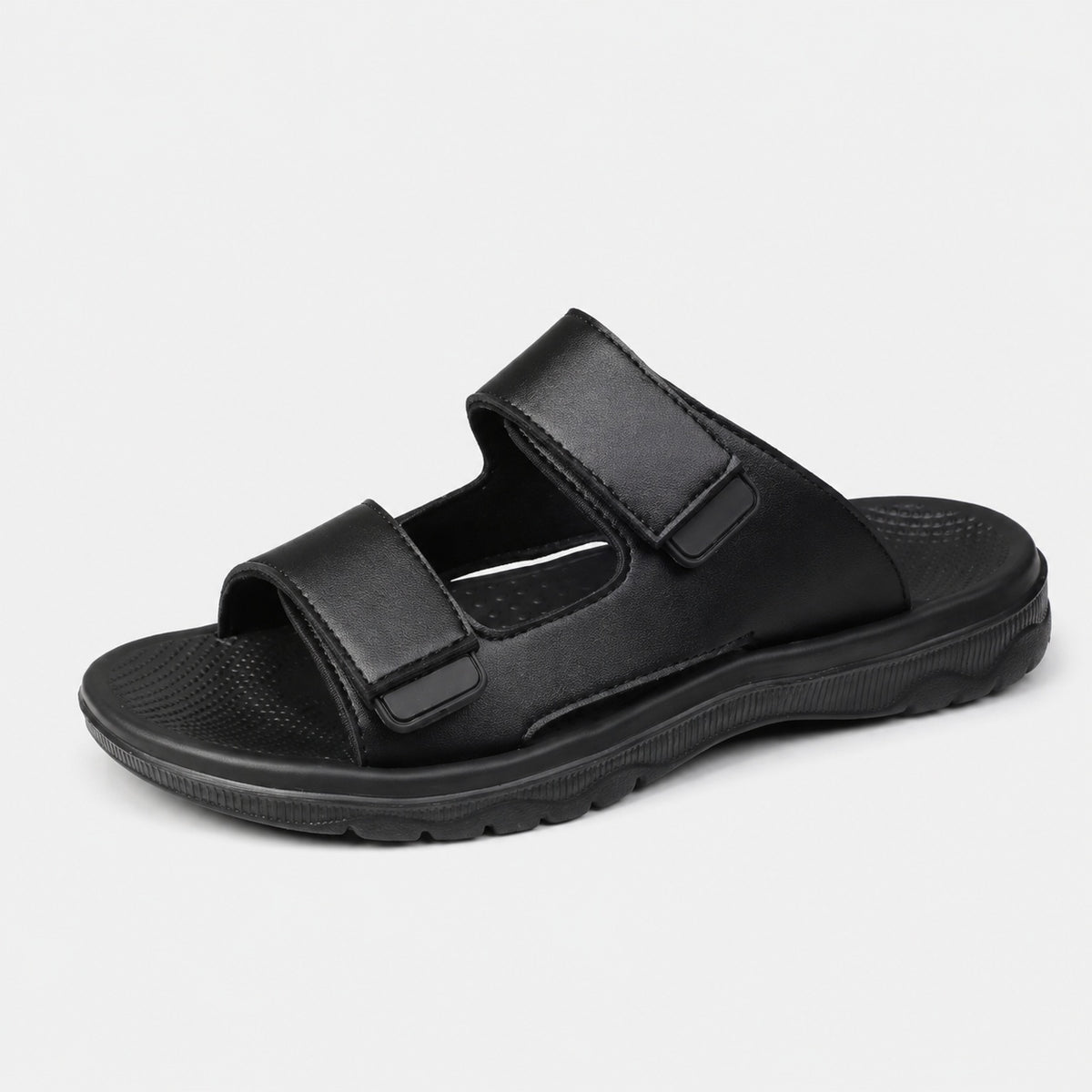 Noble Chaussure Sandale Homme Cuir Sandales Homme Cuir Confort noir
