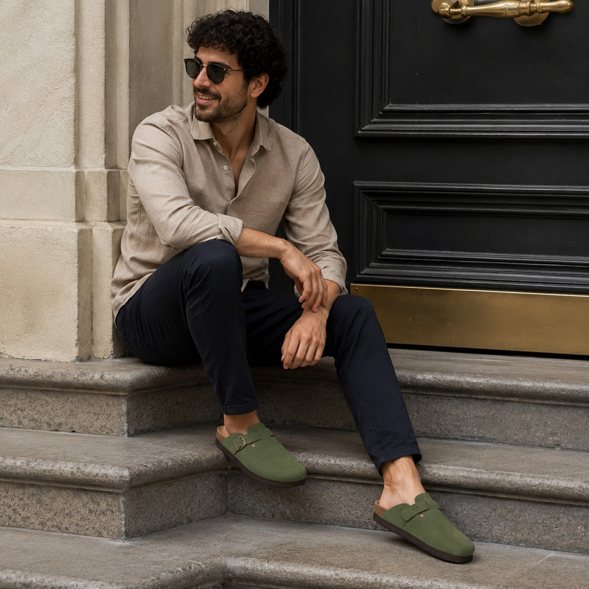 Noble Chaussure Sandale Homme Été Oslo Sabot Daim Homme