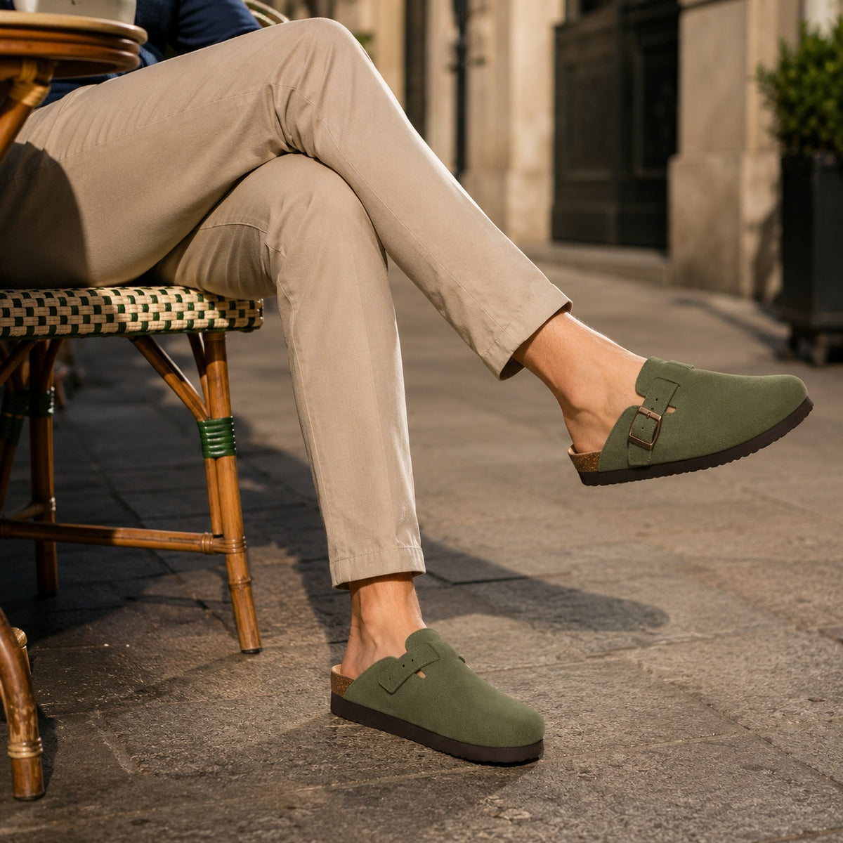 Noble Chaussure Sandale Homme Été Oslo Sabot Daim Homme