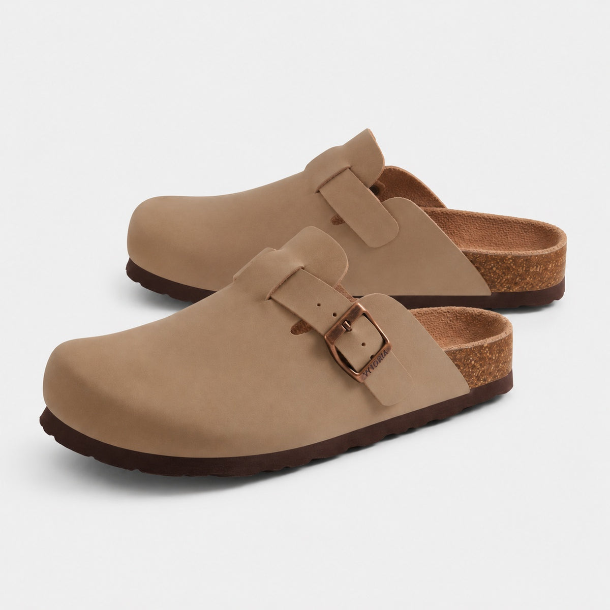 Noble Chaussure Sandale Homme Été Sandale Homme Confort Été Beige Sable à Boucle Ajustable