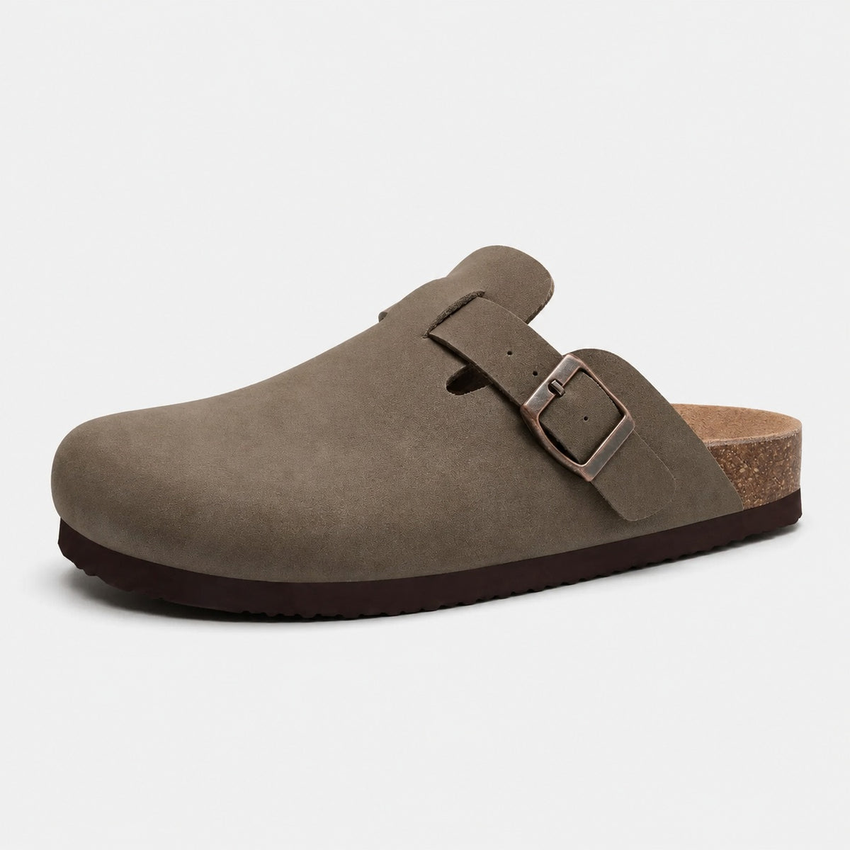 Noble Chaussure Sandale Homme Été Sandale Homme Confort Été Vert Kaki Vieilli