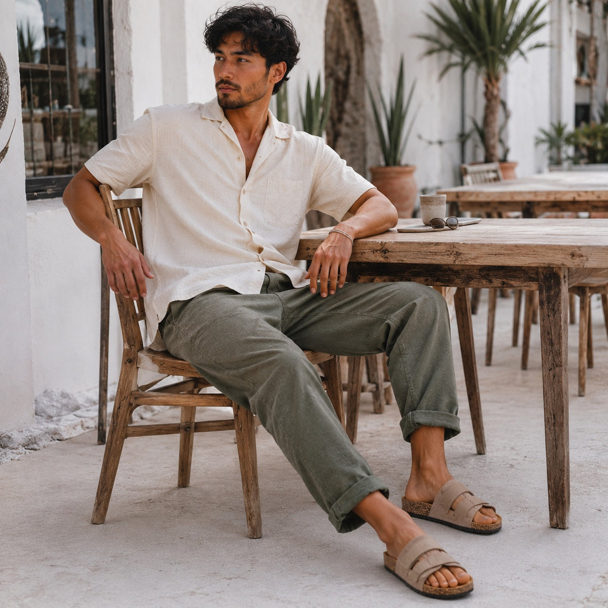 Noble Chaussure Sandale Homme Été Sandale Ultra Confortable Homme