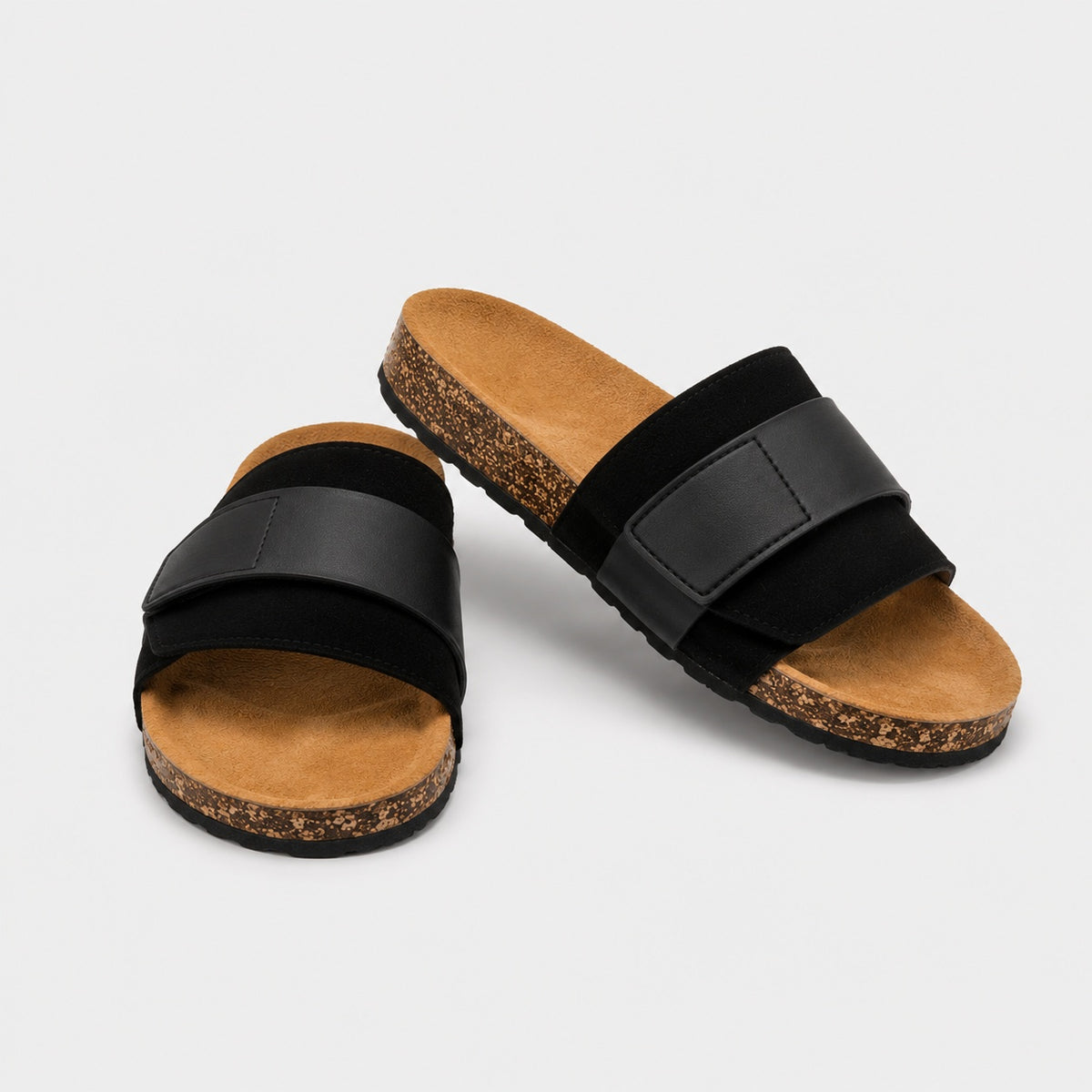 Noble Chaussure Sandale Homme Été Sandales Homme Confortable Noir