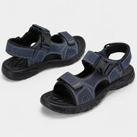 Noble Chaussure Sandale Homme Marche Sandale Confortable Marche Bleu