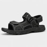 Noble Chaussure Sandale Homme Marche Sandale Confortable Marche Noir
