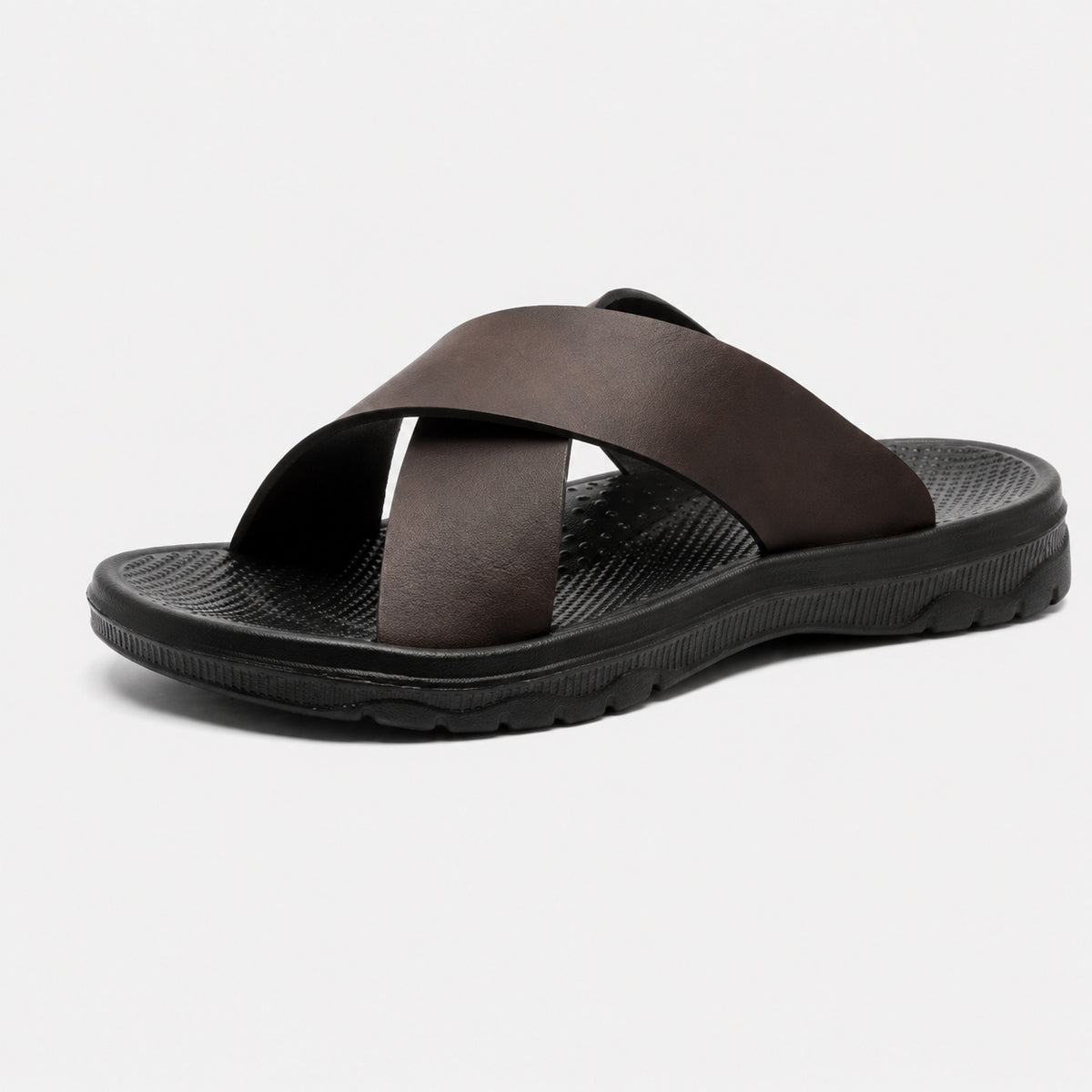 Noble Chaussure Sandale Homme Marche Sandale De Marche Confortable Marron
