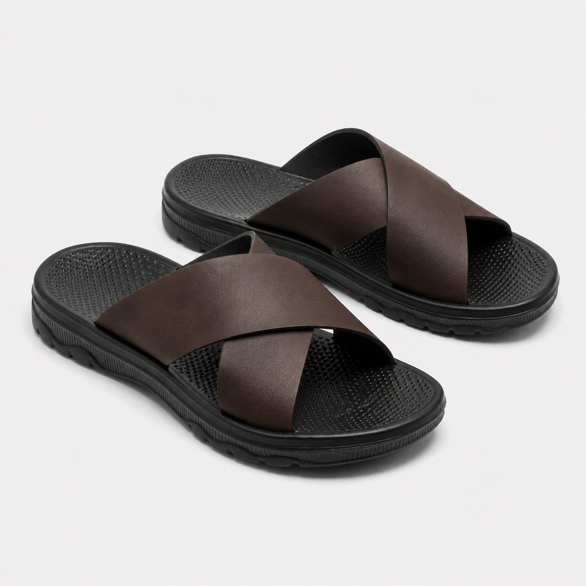 Noble Chaussure Sandale Homme Marche Sandale De Marche Confortable Marron