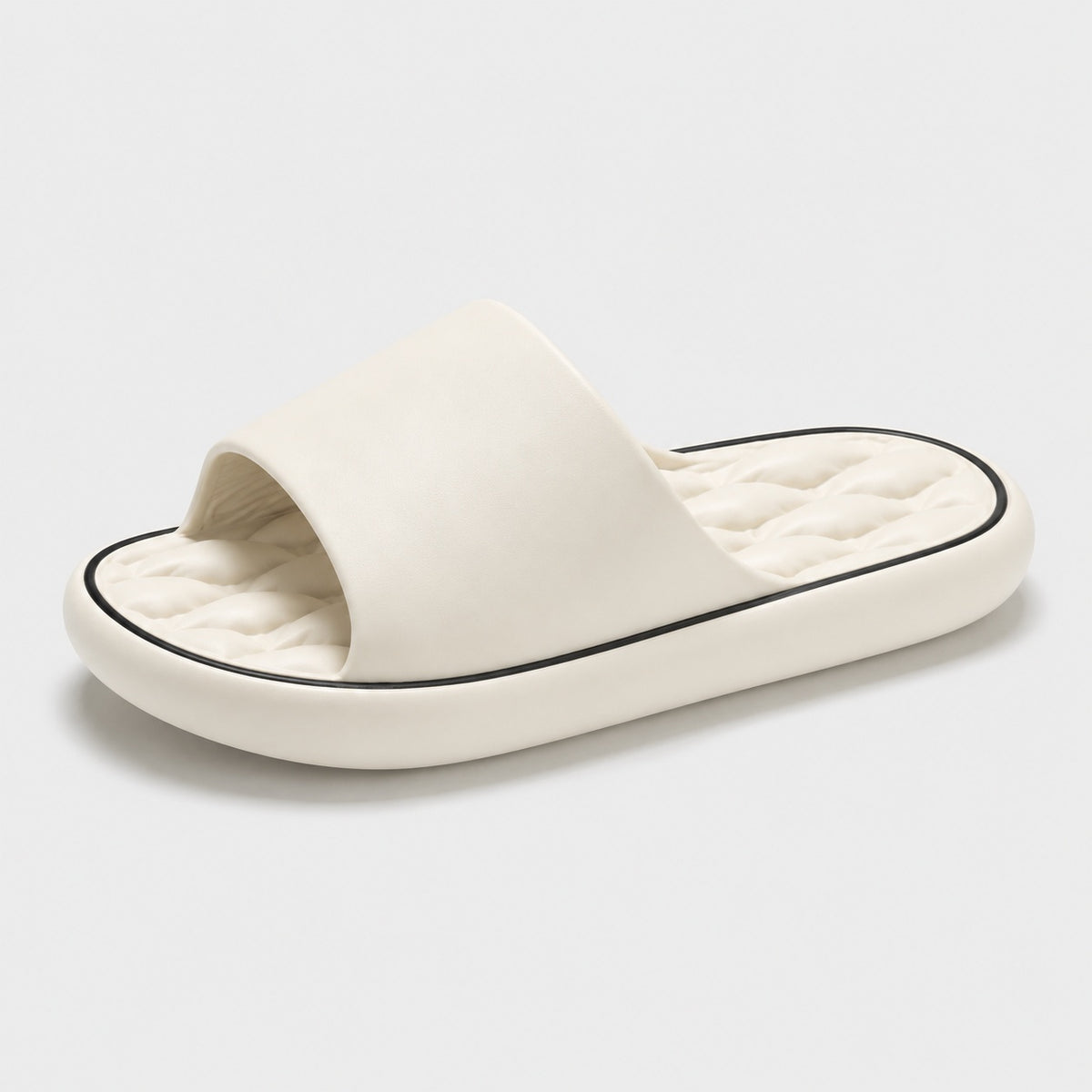 Noble Chaussure Sandale Homme Plastique Sandale Homme Confort Été Plastique Blanc Cassé