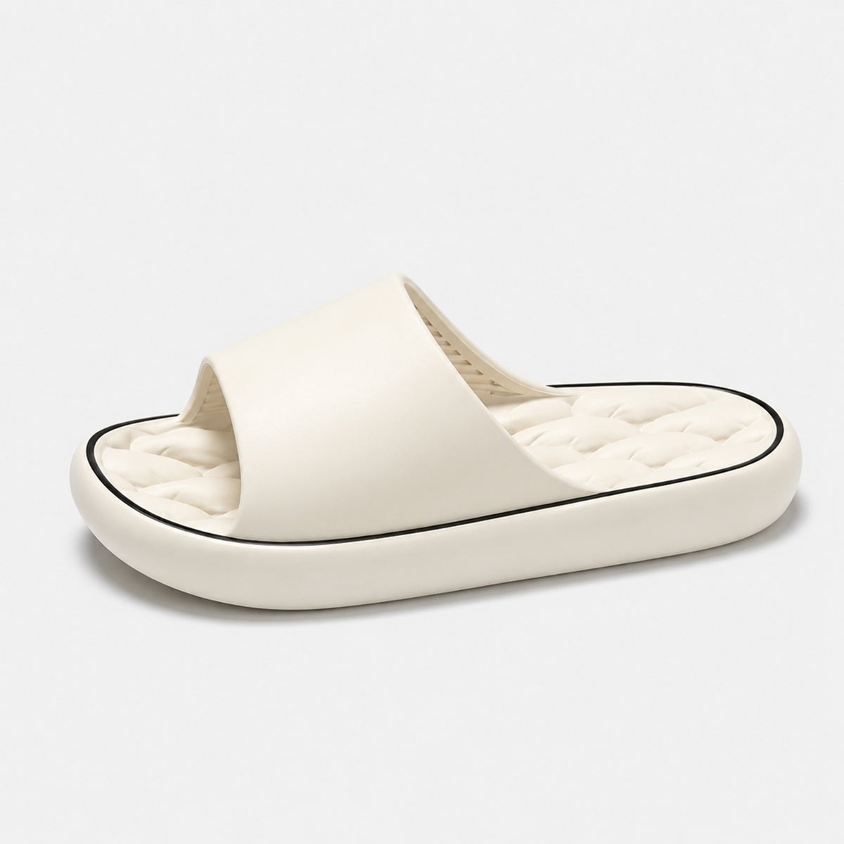 Noble Chaussure Sandale Homme Plastique Sandale Homme Confort Été Plastique Blanc Cassé