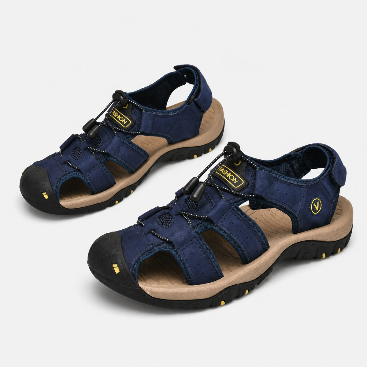Noble Chaussure Sandale Homme Randonnée Sandales De Randonnée Homme Bout Fermé Bleu