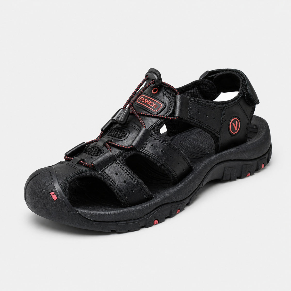 Noble Chaussure Sandale Homme Randonnée Sandales De Randonnée Homme Bout Fermé Noir