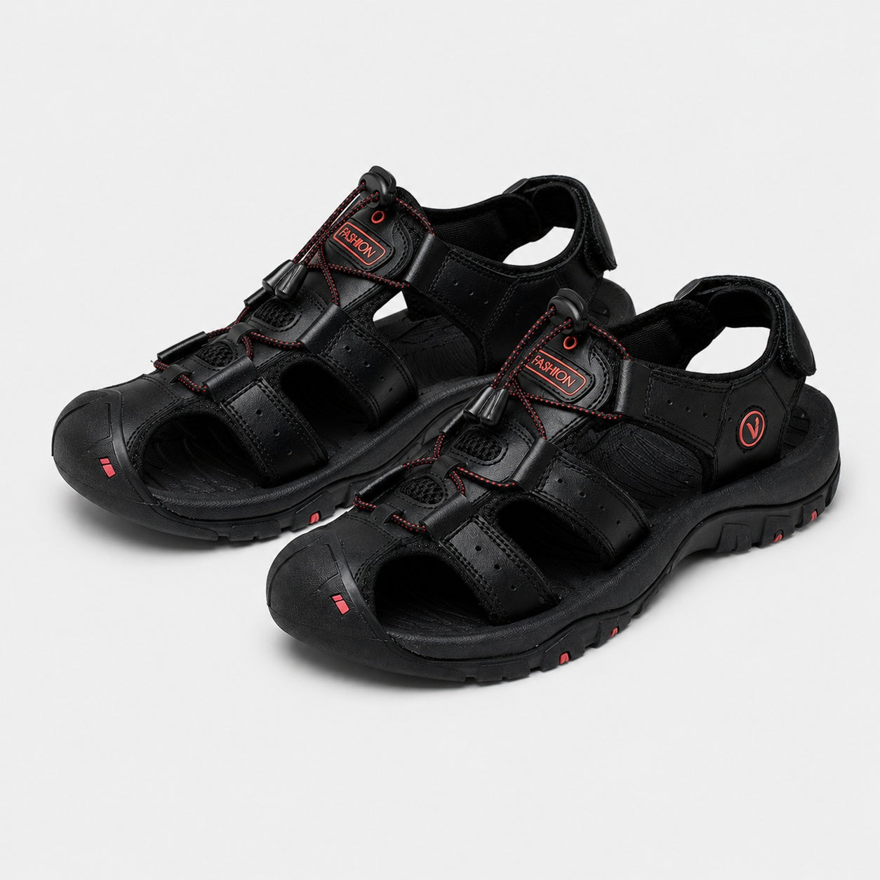 Noble Chaussure Sandale Homme Randonnée Sandales De Randonnée Homme Bout Fermé Noir