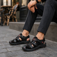 Noble Chaussure Sandale Homme Randonnée Sandales De Randonnée Homme Bout Fermé Noir