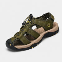 Noble Chaussure Sandale Homme Randonnée Sandales De Randonnée Homme Bout Fermé Vert
